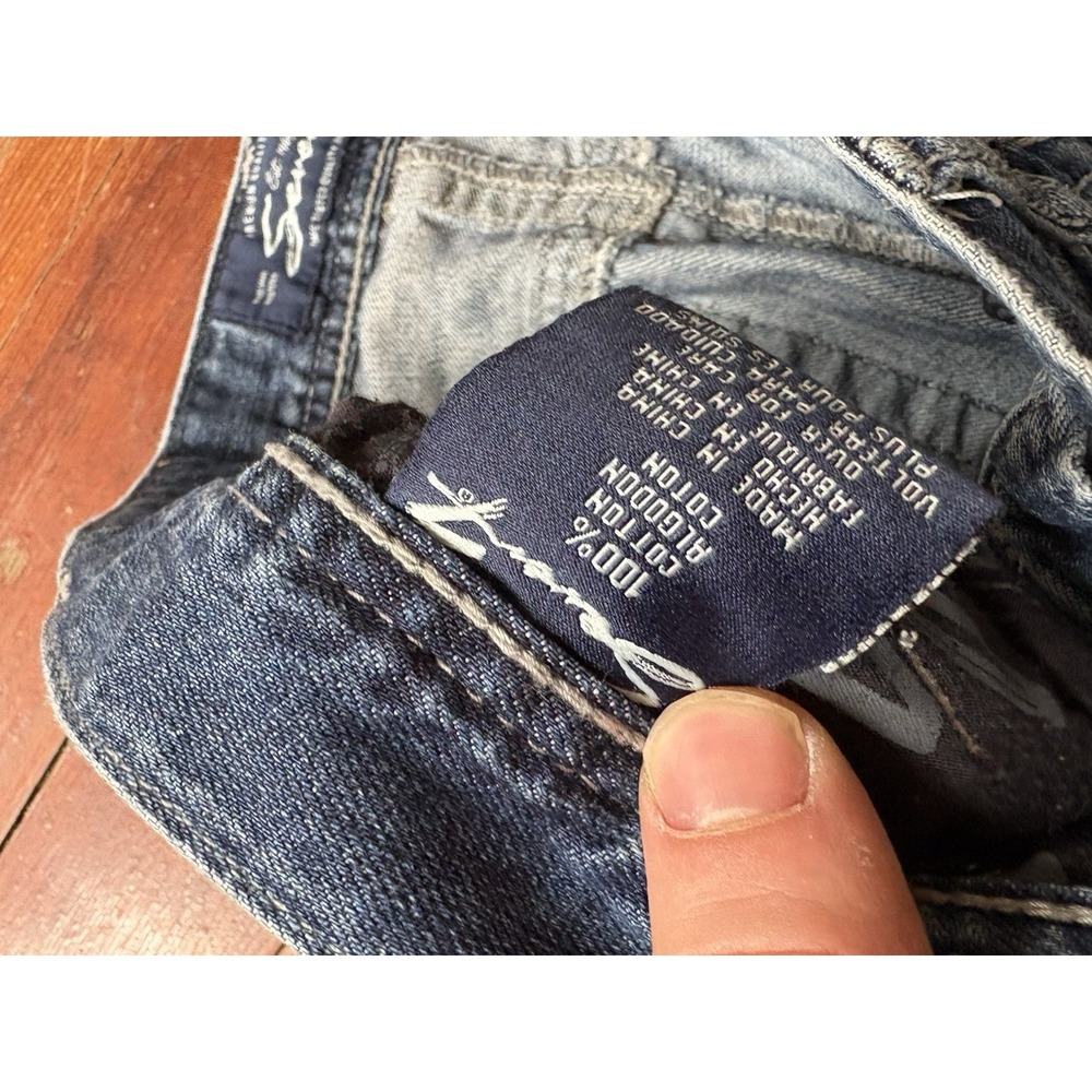 Seven7 Mens Straight Fit Stretch Jeans Blue Medium Wash 32x32 - Picture 4 of 7